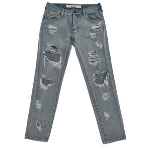 Brandy Melville Button Fly Distressed Jeans Size 23 Women’s